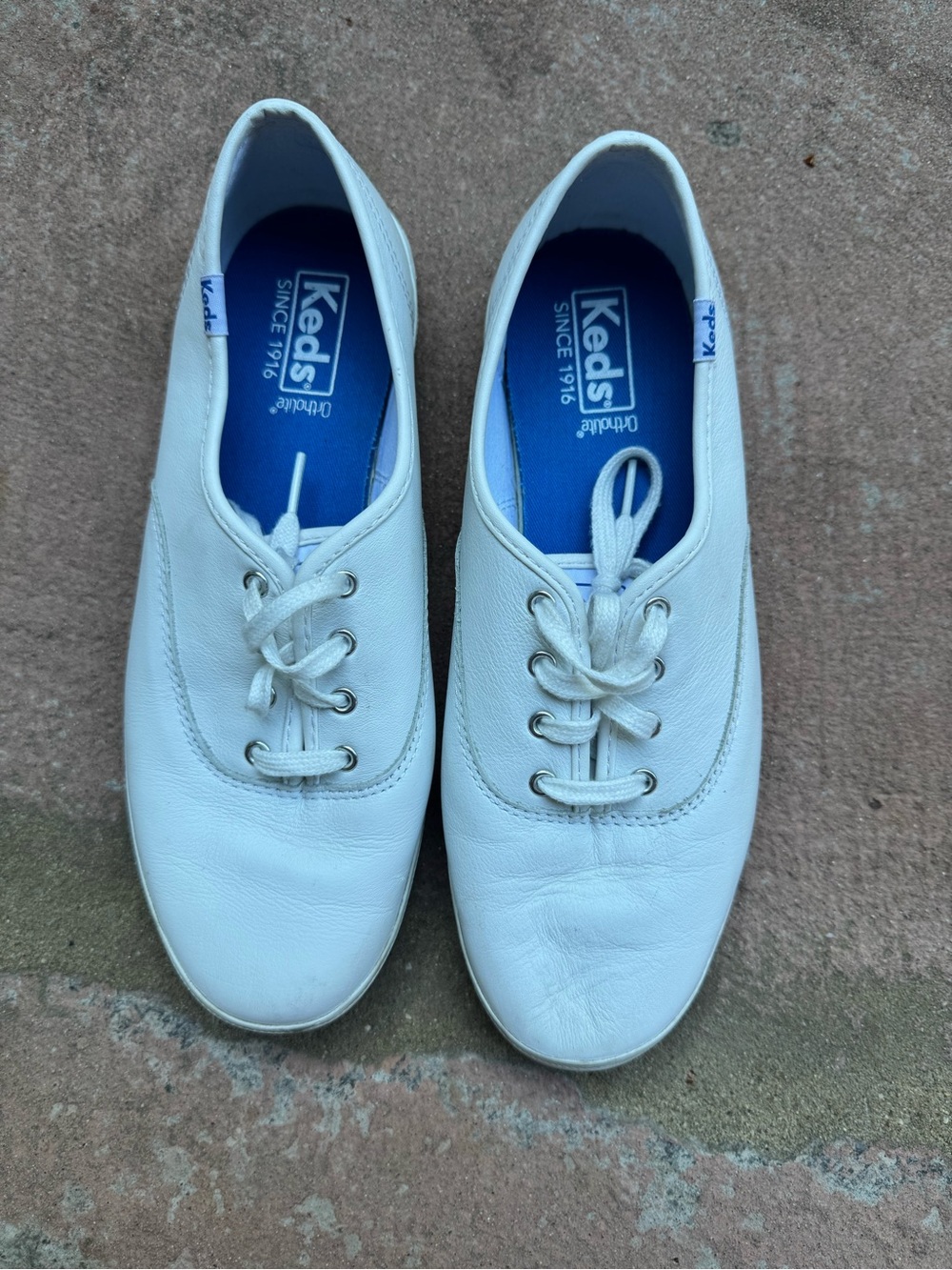 White Leather Keds Sneakers